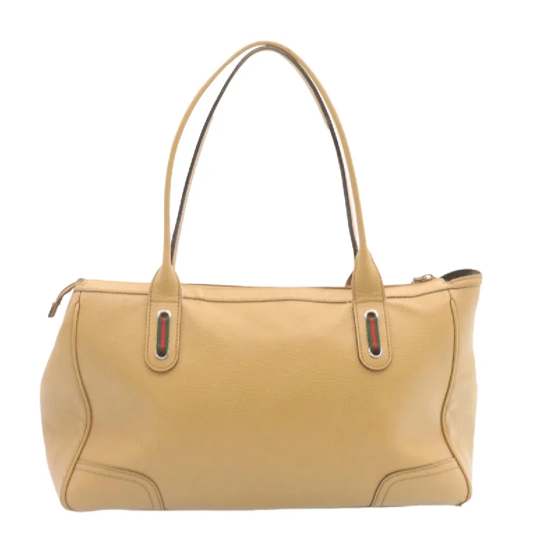 Gucci backpacks for women with a hidden back pocketGUCCI Princy Line Tote Bag Leather Beige  am1445g