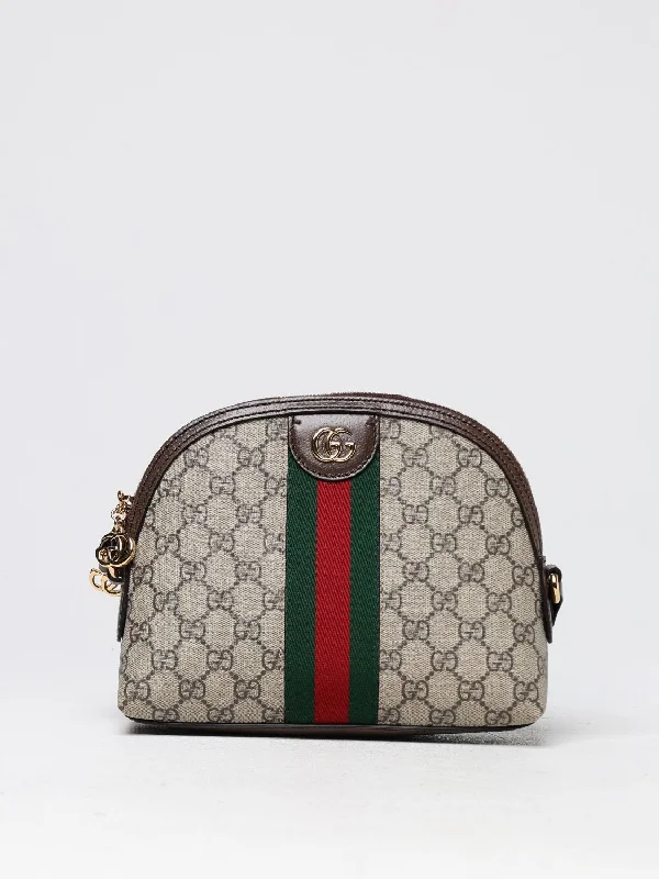 Ladies Gucci shoulder bags with a magnetic - closure flapGucci Crossbody Bags Woman Beige Woman