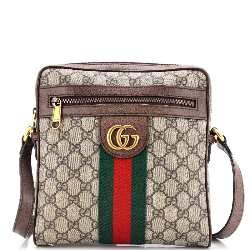 Prada Cleo bags with a crystal - embellished logo for added luxuryOphidia Messenger Bag GG Coated Canvas Small