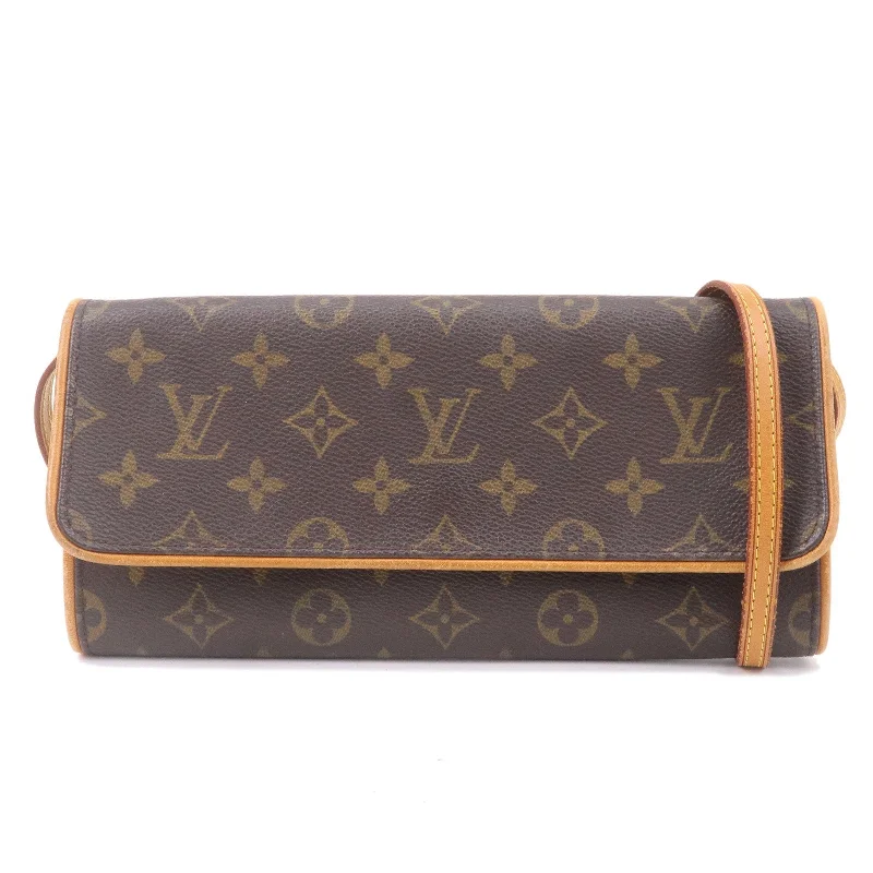 Louis Vuitton backpacks with a multi - pocket organization for functionalityLouis Vuitton Monogram Pochette Twin GM 2Way Bag Brown M51852