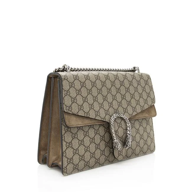 Ladies Gucci shoulder bags with a magnetic - closure flapGUCCI DIONYSUS MEDIUM GG SHOULDER BAG