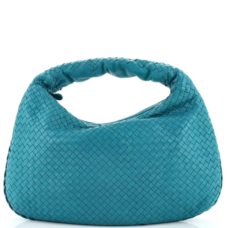 Prada tote bags with a spacious interior and a magnetic - snap closureVeneta Hobo Intrecciato Nappa Large