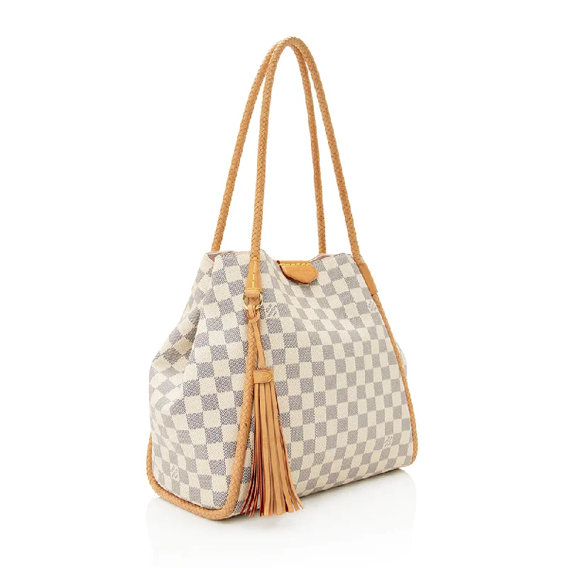 Medium - sized Louis Vuitton tote bags for work and shoppingLouis Vuitton Damier Azur Propriano Tote (21736)