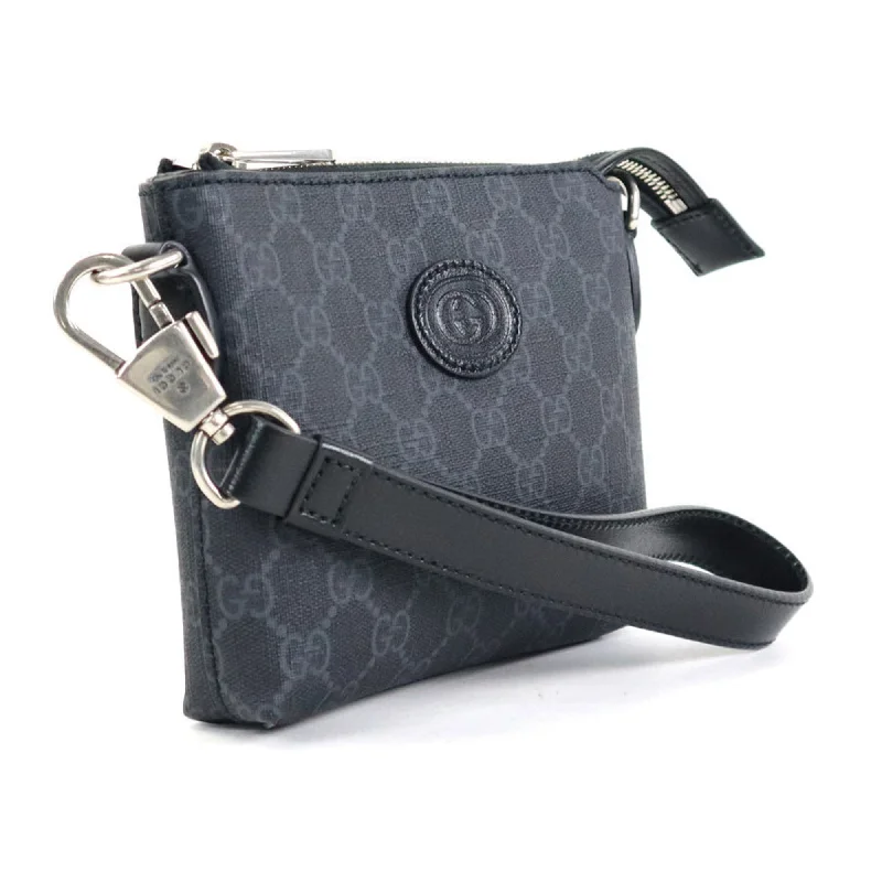 Gucci Marmont bags for women with quilted leather exteriorsGucci Crossbody Shoulder Bag Pouch Interlocking G GG Supreme Canvas Dark Gray Men's 723306