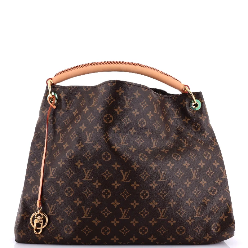 Prada bags with a back - zip pocket for storing valuables securelyArtsy Handbag Monogram Canvas GM