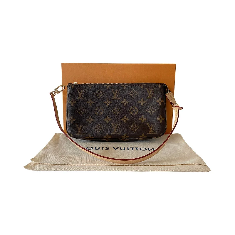 Ladies Louis Vuitton Capucines bags with gold - toned hardwareLouis Vuitton Monogram Pochette Accessoires