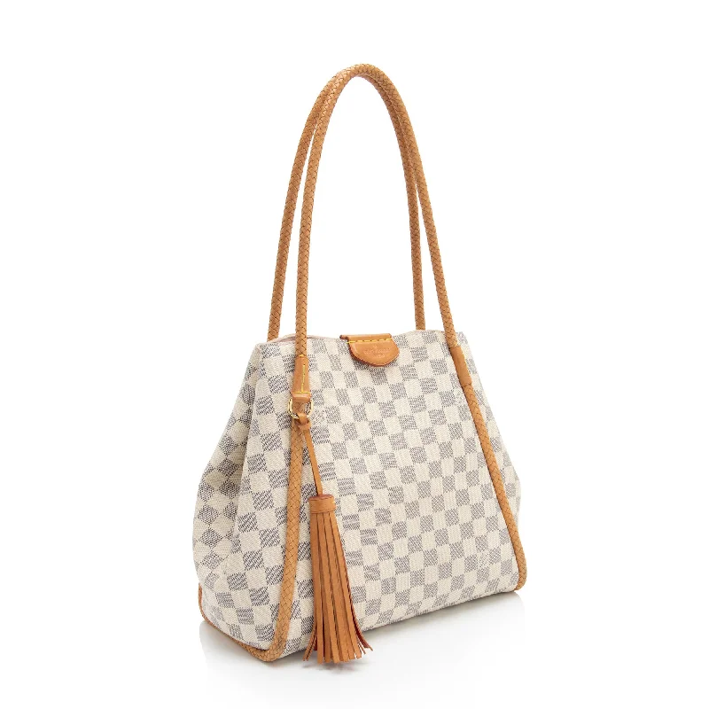 Louis Vuitton handbags with a beaded trim for a touch of glamourLouis Vuitton Damier Azur Propriano Tote (JIbrwt)