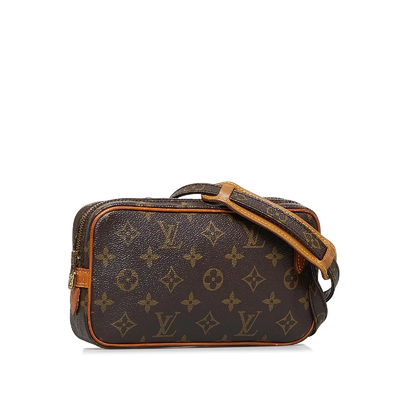 Louis Vuitton Twist bags with a crystal - embellished LV - turnlockLouis Vuitton Monogram Pochette Marley Bandouliere