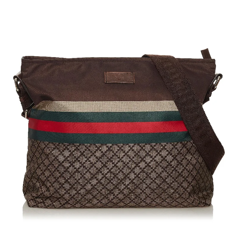 Ladies Gucci Dionysus bags with a detachable shoulder strapGucci Diamante Web Canvas Crossbody Bag