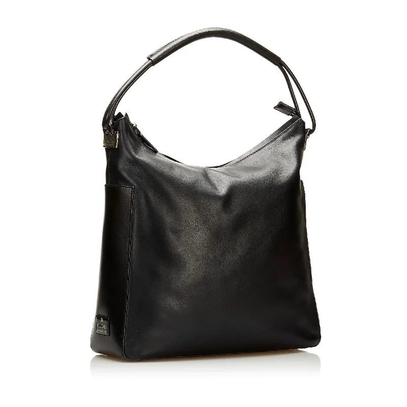 Women Gucci backpacks with a luxurious leather finishGucci Calf Leather Shoulder Bag (35960)