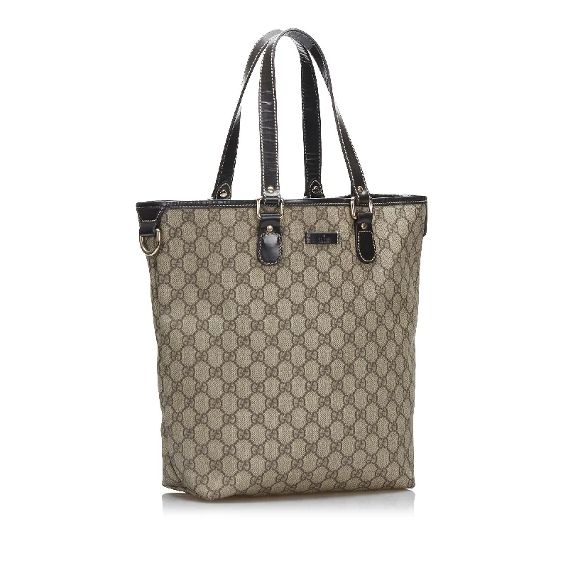 Women Gucci bags with a zippered interior pocketGucci GG Supreme Tote (SHG-efyCC5)