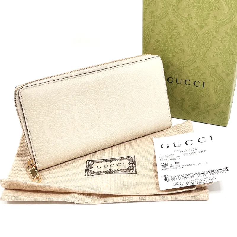 Gucci backpacks for women with a padded laptop compartmentGUCCI Long Wallet Purse 658691 leather beige logo Zip Around unisex Used