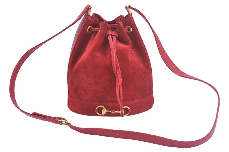 Ladies Gucci Dionysus bags with a detachable shoulder strapAuthentic GUCCI Shoulder Cross Body Bag Suede Leather Red Junk L0046