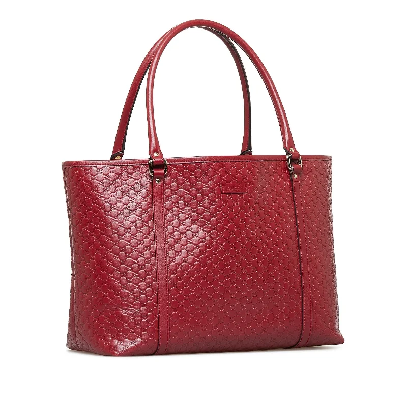 Women Gucci Sylvie bags with a detachable ribbon detailGucci Microguccissima Joy Tote Bag (SHG-wWpHoK)