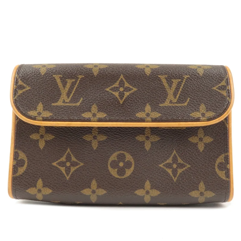 Ladies Louis Vuitton shoulder bags with a magnetic - closure flap for easeLouis Vuitton Monogram Pochette Florentine Waist Bag M51855