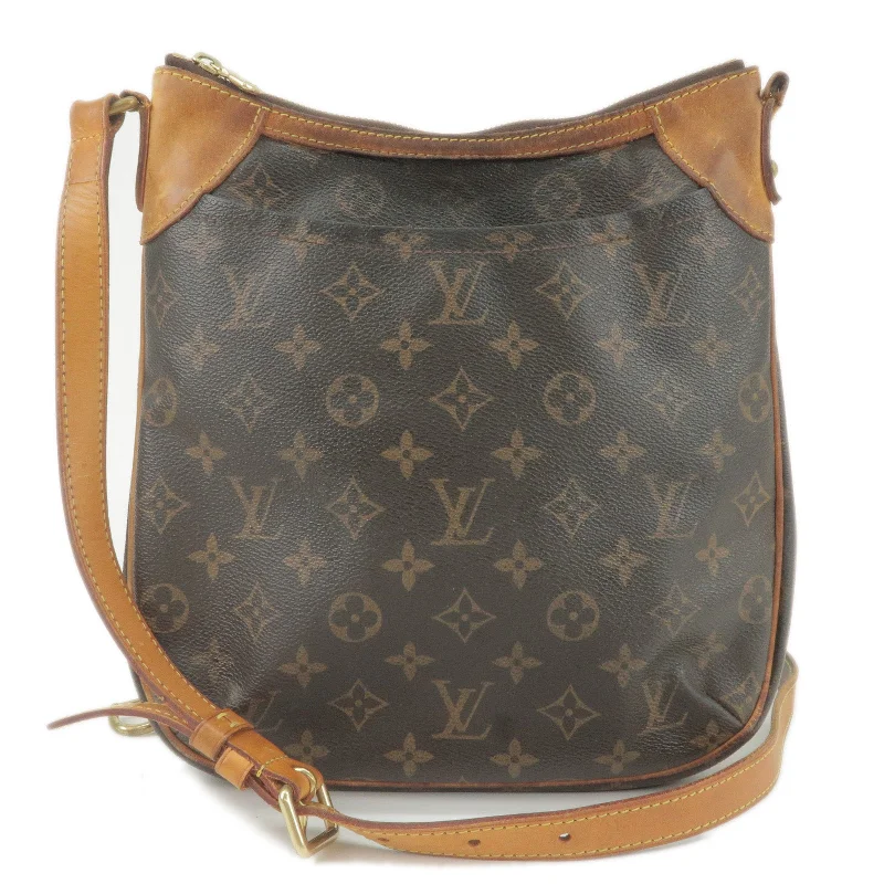 Louis Vuitton handbags with a patent - leather finish for a shiny lookLouis Vuitton Monogram Odeon PM Shoulder Bag M56390