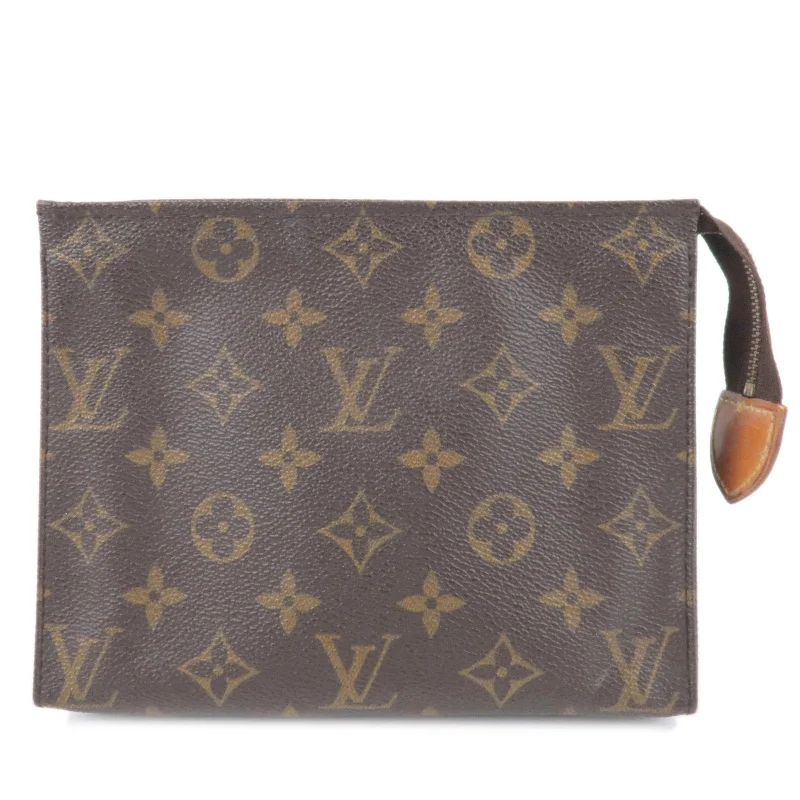 Louis Vuitton tote bags with a double - handle and shoulder - strap optionLouis Vuitton Monogram Poche Toilette 19 Clutch Bag M47544