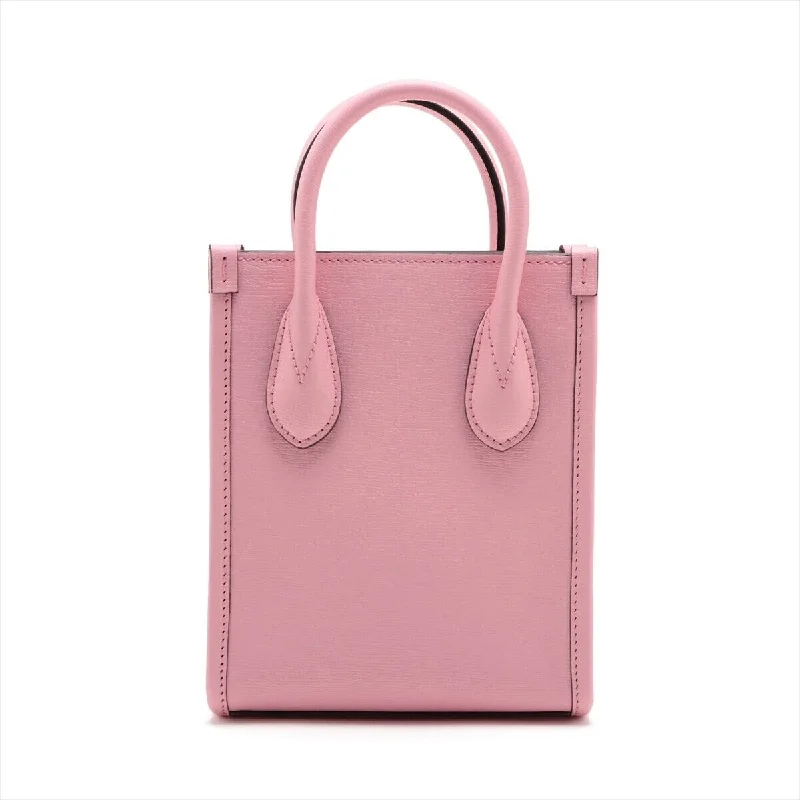 Gucci backpacks for women with a sleek silhouetteGucci Leather 2 Way Handbag Pink Bananya