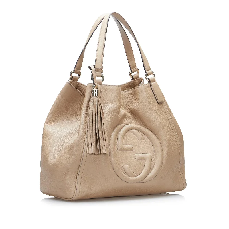 Women Gucci bags with a detachable mobile phone holderGucci Soho Tote (SHG-z1i5Cb)