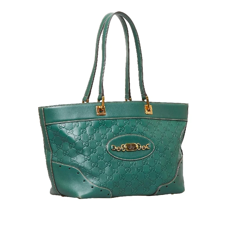 Women Gucci Sylvie bags with a detachable ribbon detailGucci Guccissima Punch Tote (SHG-6IJMIV)