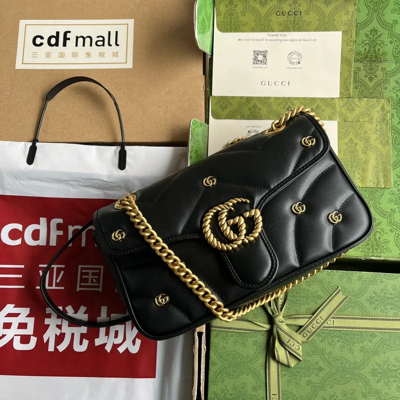 Women Gucci Sylvie bags with a monogram - embossed leatherWF - Gucci Bags - 119