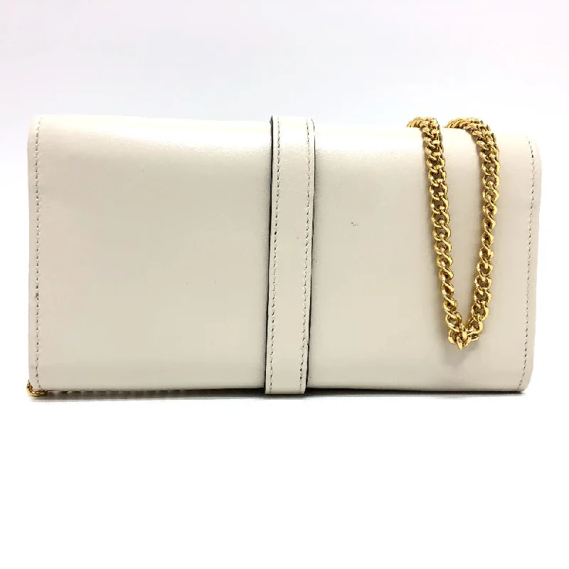 Gucci handbags for women with a patent - leather finishGUCCI Long Wallet Purse 652681 leather white Jackie 1961 Women Used