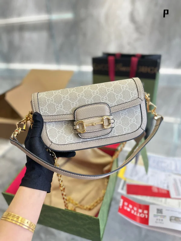 Women Gucci crossbody bags with a woven leather strapWF - Gucci Bags - 11865