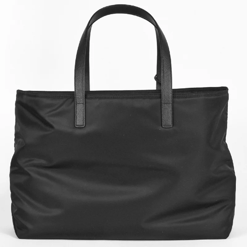 Small - sized Prada Saffiano leather bags for a compact and stylish carryPRADA Tessuto Tote