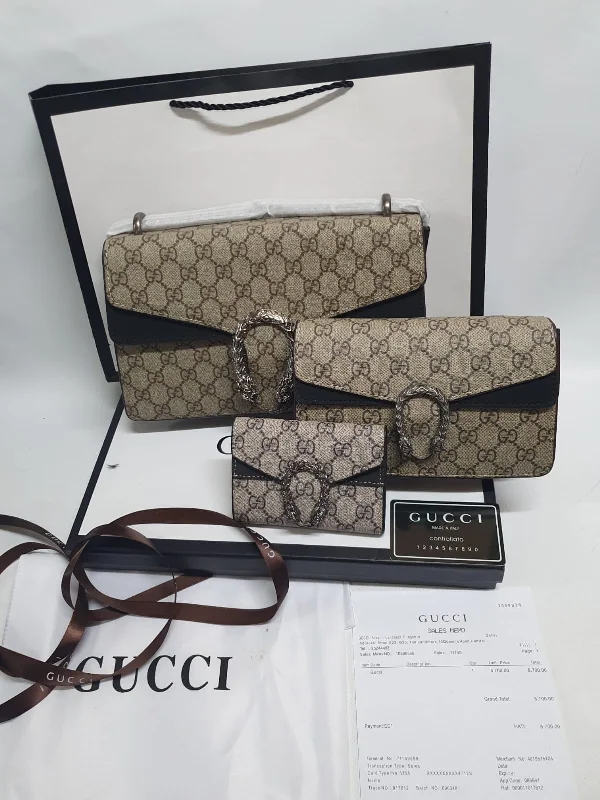 Gucci tote bags for women with a spacious interiorGucci Dionysus Handbag Set