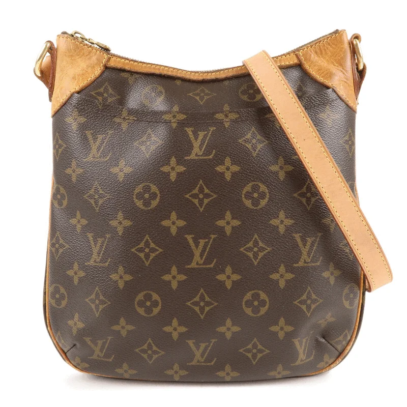 Louis Vuitton backpacks with a padded back panel for comfort during long - wearLouis Vuitton Monogram Odeon PM Shoulder Bag Brown M56390