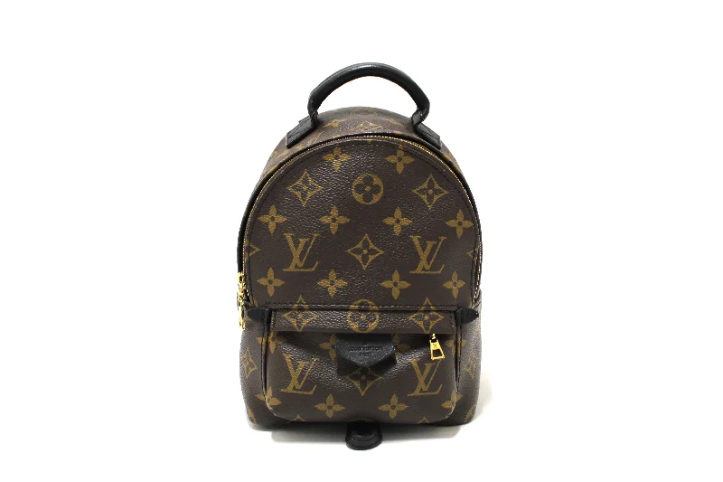 Louis Vuitton crossbody bags with a keychain holder for practicalityAuthentic Louis Vuitton Classic Monogram Palm Springs Mini Backpack