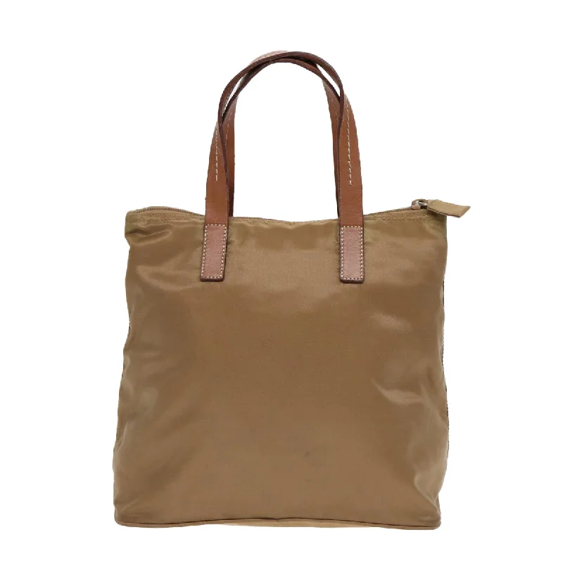 Prada tote bags with a double - handle and shoulder - strap option for easy usePRADA Tessuto Tote