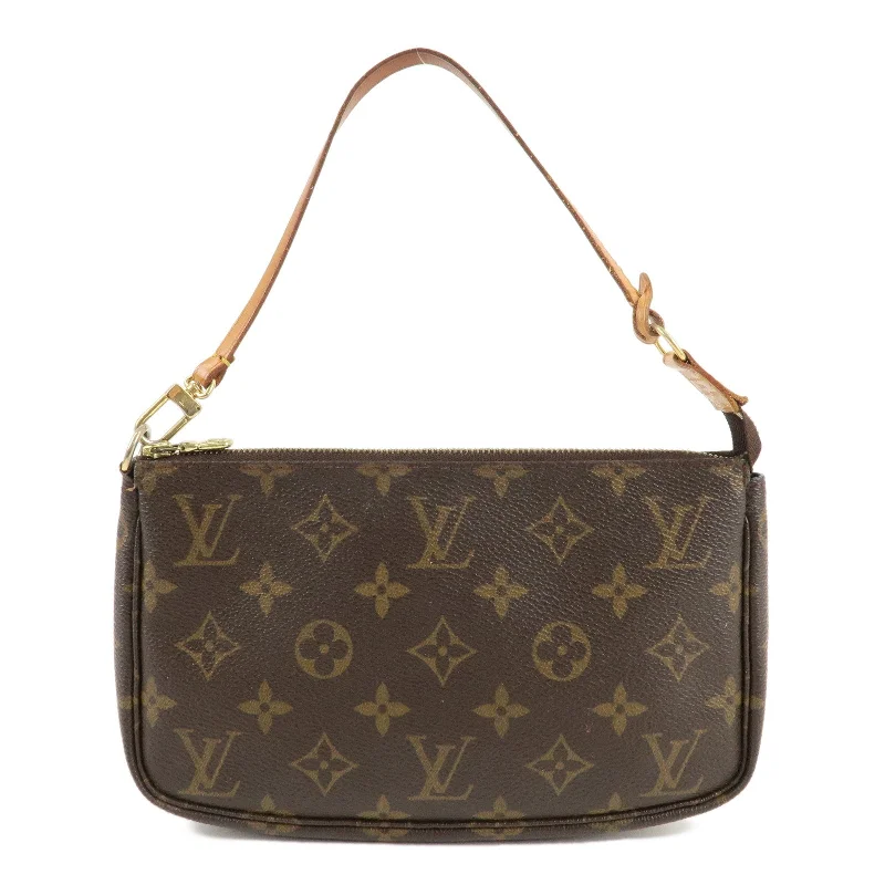 Ladies Louis Vuitton shoulder bags with a single - handle silhouetteLouis Vuitton Monogram Pochette Accessoires Pouch M51980