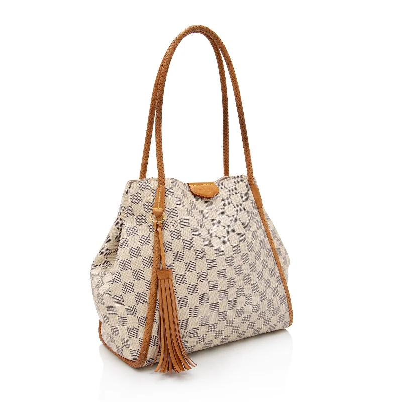 Louis Vuitton backpacks with a multi - pocket organization for functionalityLouis Vuitton Damier Azur Propriano Tote (KKUjCe)