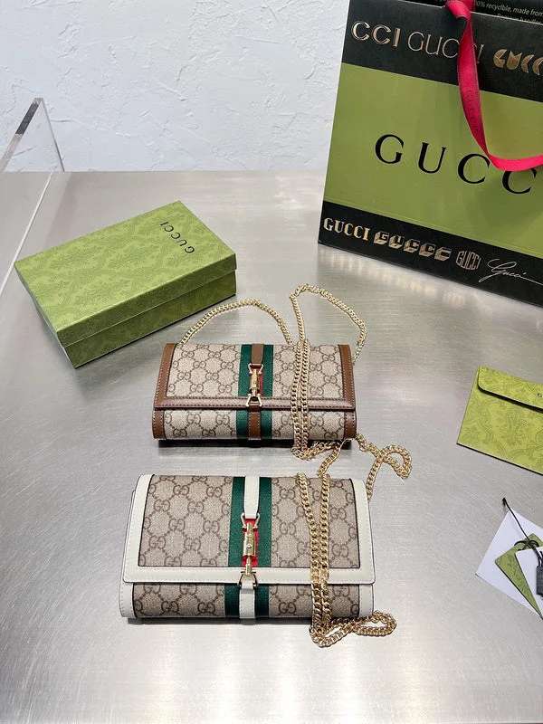 Women Gucci bags with a snap - button closure and a decorative charmWF - Gucci Bags - 11866