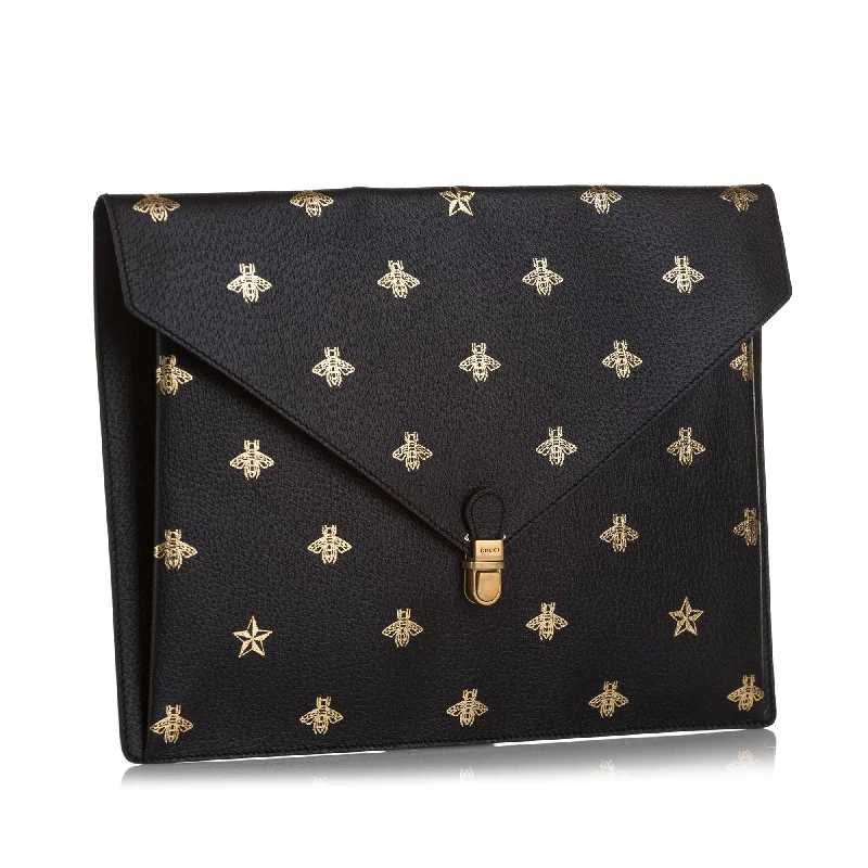 Women Gucci Sylvie bags with a detachable ribbon detailGucci Bee Star Envelope Portfolio (ssbcCg)