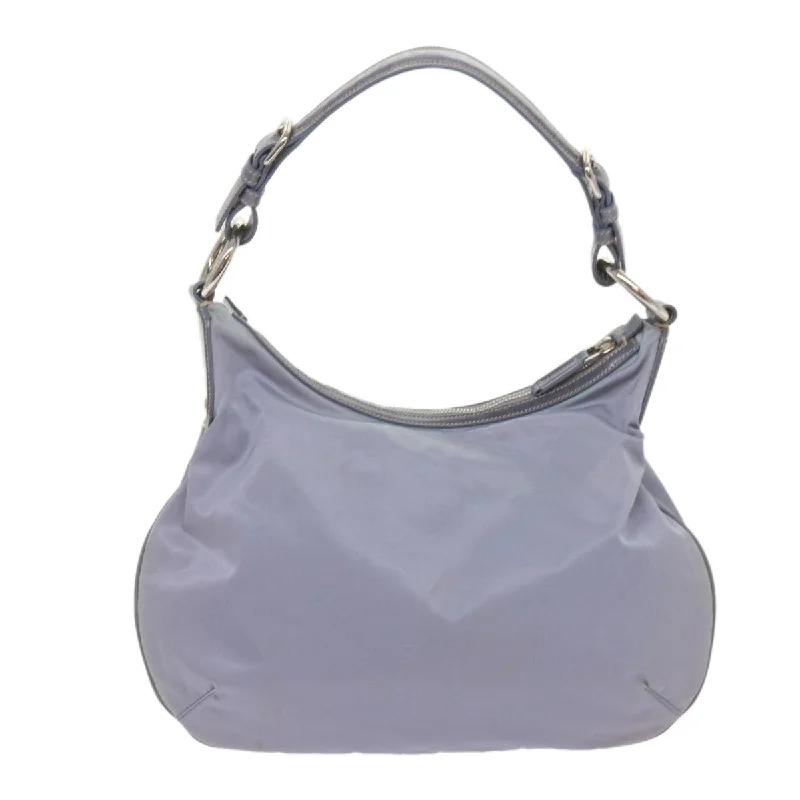 Prada bags with a front - flap pocket for quick access to essentialsPRADA Tessuto Shoulder Bag