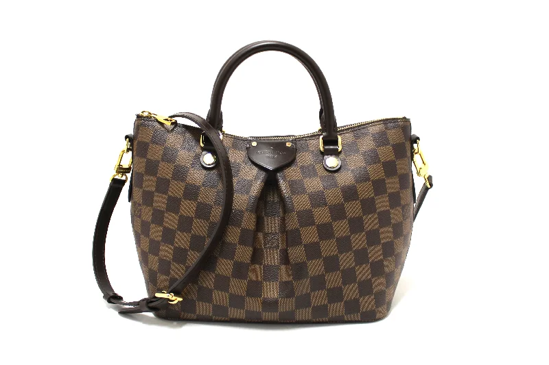 Louis Vuitton bags with a zippered interior pocket for better organizationAuthentic Louis Vuitton Damier Siena PM Shoulder Messenger Bag