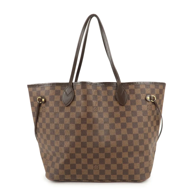 Ladies Louis Vuitton shoulder bags with a magnetic - closure flap for easeLouis Vuitton Damier Neverfull MM Tote Bag Hand Bag N51105