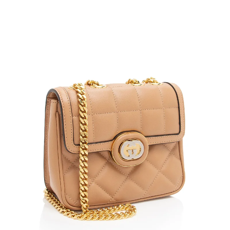 Gucci Marmont bags for women with gold - toned hardwareGucci Calfskin Deco Mini Shoulder Bag (u9FfoC)