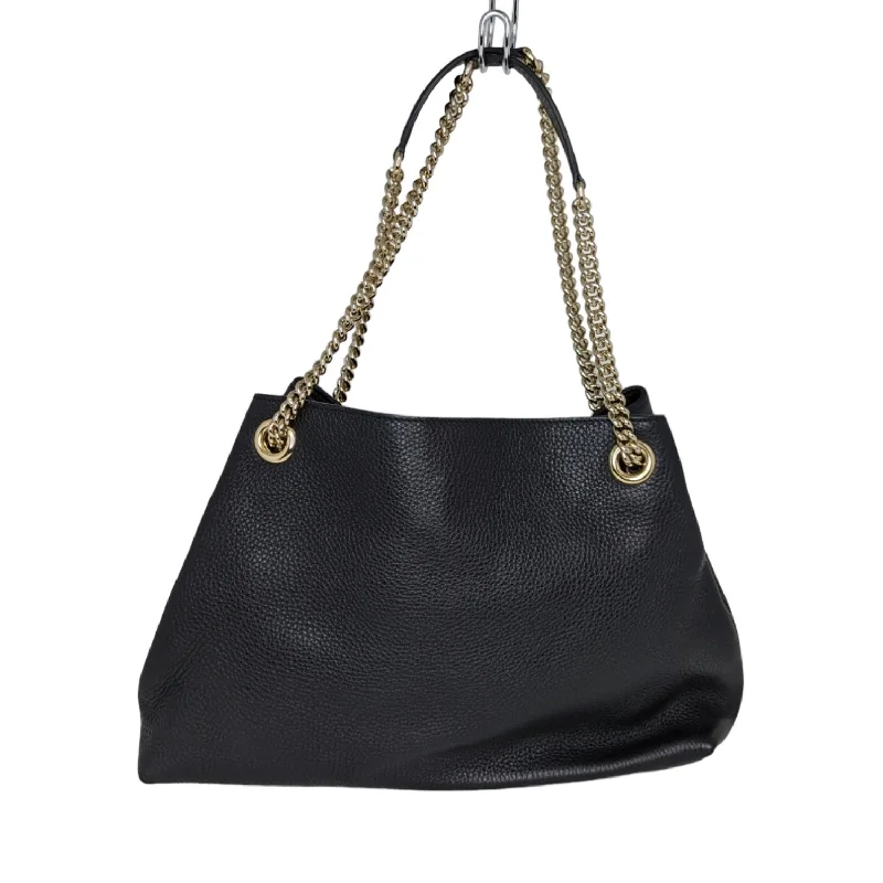 Small - sized Women Gucci shoulder bags for evening outingsGucci Pebbled Calfskin Soho Chain Tote