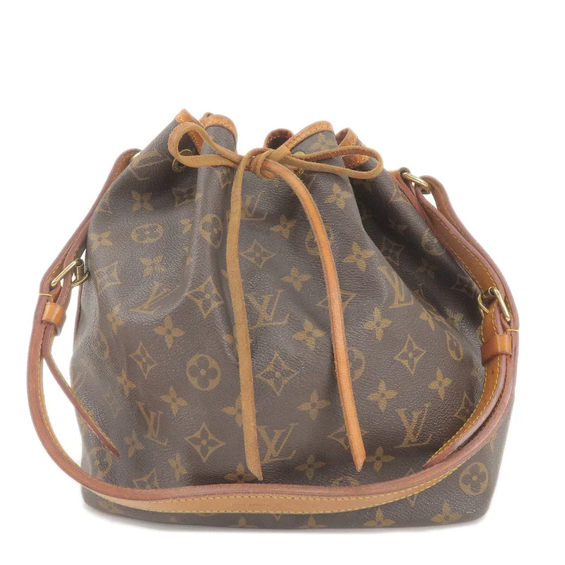 Ladies Louis Vuitton shoulder bags with a magnetic - closure flap for easeLouis Vuitton Monogram Petit Noe Shoulder Bag M42226