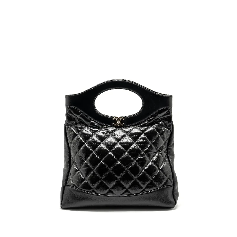 Chanel Designer Handbag with Unique DesignChanel 31 bag calfskin black SHW