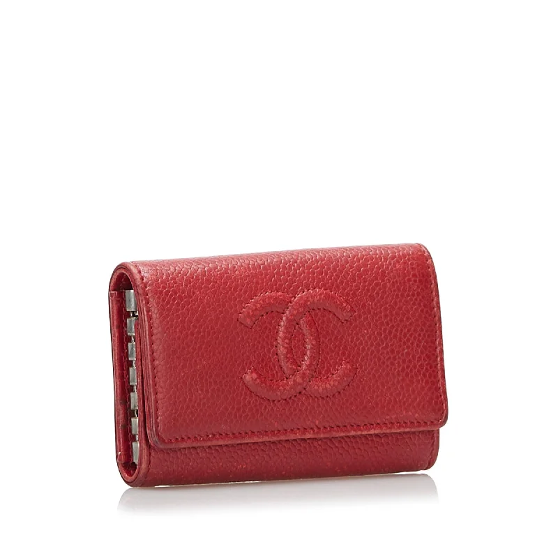 Chanel Chain Strap Handbag for Everyday UseChanel CC Caviar Leather Key Holder (36630)