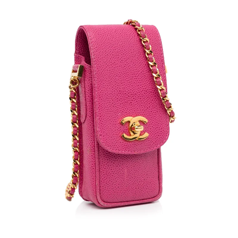 Chanel Limited Edition Handbag for CollectorsChanel CC Caviar Phone Crossbody Bag (6lnu66)