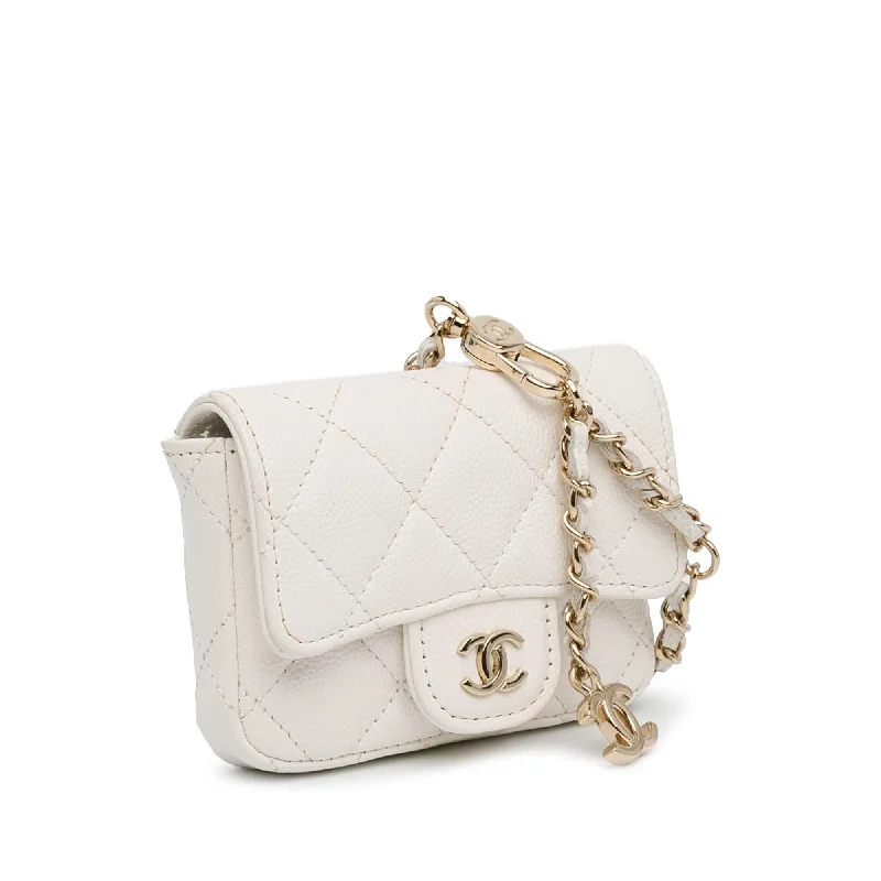 Chanel All - Match Handbag for Versatile StylingChanel CC Quilted Caviar Belt Bag (EZD7VW)