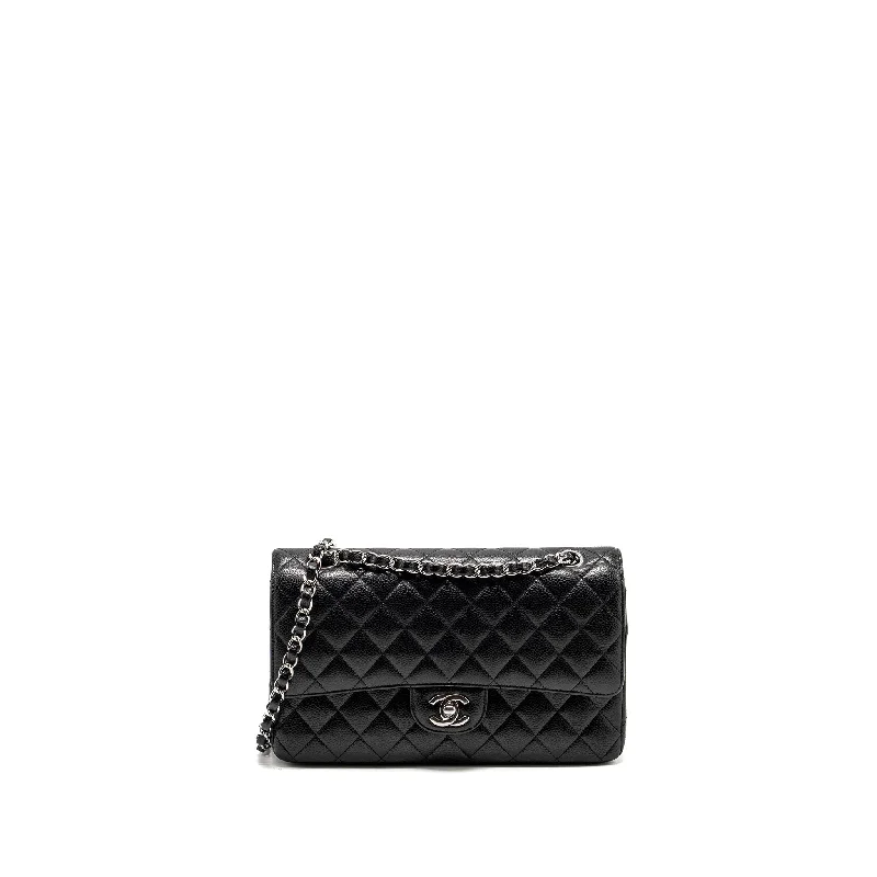 Chanel New Arrival Handbag with Gold HardwareChanel Medium Classic Double Flap Bag CAVIAR Black SHW (Microchip)