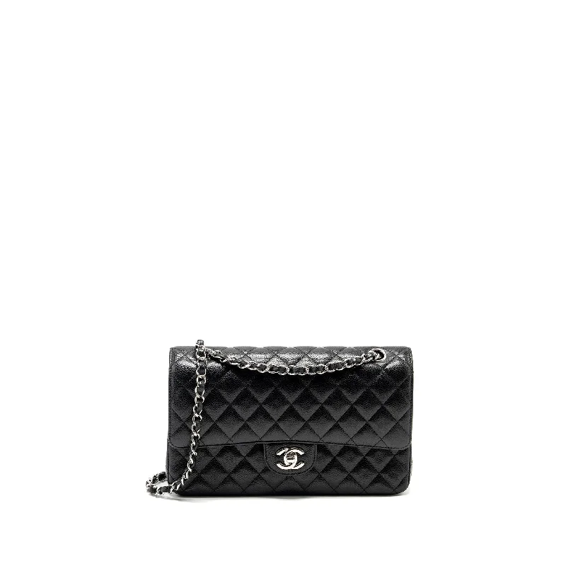 Chanel Classic Flap Bag for Evening PartyChanel Medium Classic Double Flap Bag Caviar Black SHW (microchip)