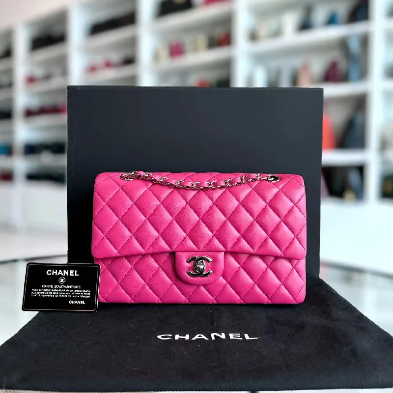 Chanel Chain Strap Handbag for Everyday UseQuilted Lambskin Hot Pink SHW No 19