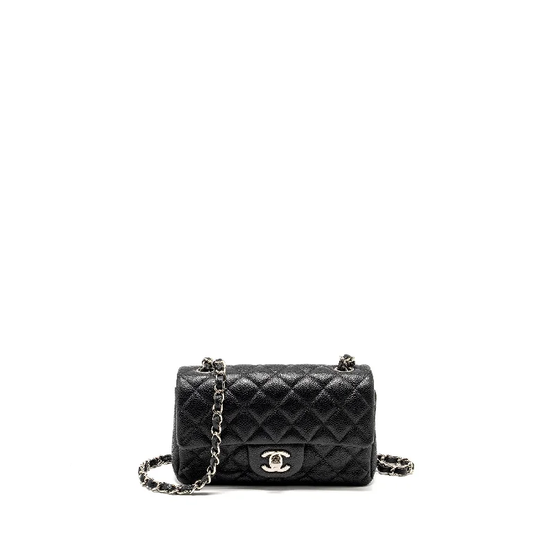 Chanel Medium Tote Bag for Office LadiesChanel Mini Rectangular Flap Bag caviar black SHW